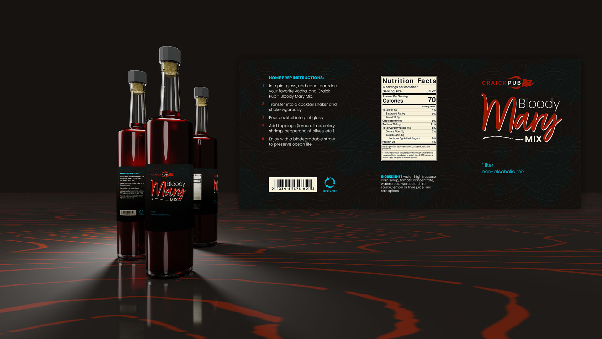 Craick Pub Bloody Mary Packaging